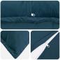 Preview: Kissen mit Kissen HOUTEN 6 Stk. Blau Samt