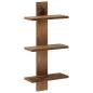 Preview: ARDEBO.de - Wandregal Altholz 30 x 13.5 x 64.5 cm Holzwerkstoff