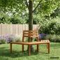 Preview: ARDEBO.de - Baumbank 160 x 70 x 86 cm Massivholz Akazie Natur