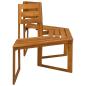 Preview: Baumbank 160 x 70 x 86 cm Massivholz Akazie Natur