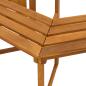 Preview: Baumbank 160 x 70 x 86 cm Massivholz Akazie Natur