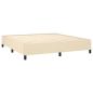 Preview: Boxspringbett mit Matratze Creme 180x200 cm Stoff