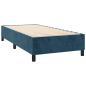 Preview: Boxspringbett mit Matratze Dunkelblau 90x200 cm Samt