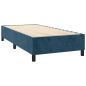 Preview: Boxspringbett mit Matratze & LED Dunkelblau 90x200 cm Samt