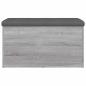 Preview: Sitzbank mit Stauraum Grau Sonoma 82x42x45 cm Holzwerkstoff