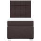 Preview: Boxspringbett mit Matratze Dunkelbraun 80x200 cm Stoff