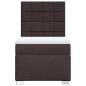 Preview: Boxspringbett mit Matratze Dunkelbraun 80x200 cm Stoff