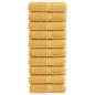 Preview: Premium Gästetücher SOLUND 10 Stk. Gold 30x50 cm 600 g/m²
