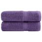 Preview: Premium-Handtücher SOLUND 2 Stk. Lila 50x100 cm 600 g/m²