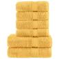 Preview: 6 tlg. Premium-Handtuch-Set SOLUND Golden 600 g/m²