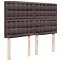 Preview: Boxspringbett mit Matratze Dunkelbraun 160x200 cm Stoff