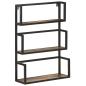 Preview: ARDEBO.de - Wandregal 60x20x85 cm Altholz Massiv
