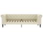 Preview: Tagesbett Ausziehbar Creme 90x200 cm Kunstleder