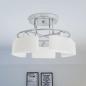 Preview: ARDEBO.de - Deckenleuchte Ellipsoid-Glaslampenschirme 5 E14-Lampen 200 W