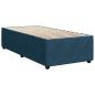 Preview: Boxspringbett mit Matratze Dunkelblau 90x200 cm Samt
