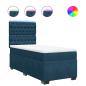 Preview: Boxspringbett mit Matratze Blau 90x200 cm Samt