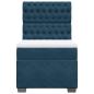 Preview: Boxspringbett mit Matratze Blau 90x200 cm Samt