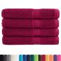 Preview: Premium Saunatücher SOLUND 4 Stk. Bordeaux 80x200 cm 600 g/m²