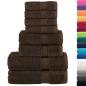 Preview: 8 tlg. Premium-Handtuch-Set SOLUND Braun 600 g/m²