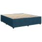 Preview: Boxspringbett mit Matratze Dunkelblau 180x200 cm Samt