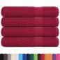 Preview: Handtücher FROGN 4 Stk. Bordeaux 100x200 cm 360 g/m²