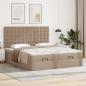 Preview: Ottoman-Bett mit Matratzen Cappuccino 180x200cm Kunstleder
