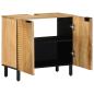 Preview: Waschbeckenunterschrank Braun 62x33x58 cm Massivholz Mango