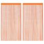 Preview: Fadenvorhänge 2 Stk. Orange 140x250 cm