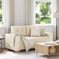 Preview: ARDEBO.de - Loveseat-Sofa Leinen 160x77x82 cm