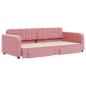 Preview: Tagesbett Ausziehbar mit Schubladen Rosa 90x200 cm Samt
