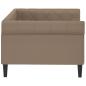 Preview: Tagesbett Cappuccino-Braun 90x200 cm Kunstleder