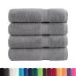 Preview: Premium Duschtücher SOLUND 4 Stk. Grau 70x140 cm 600 g/m²