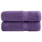 Preview: Premium-Duschtücher SOLUND 2 Stk. Lila 70x140 cm 600 g/m²