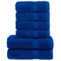 Preview: 6 tlg. Premium-Handtuch-Set SOLUND Blau 600 g/m²