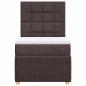 Preview: Boxspringbett mit Matratze Dunkelbraun 80x200 cm Stoff