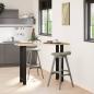 Preview: ARDEBO.de - Bartischbeine Schwarz 2 Stk. 40x(100-101) cm Stahl