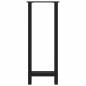 Preview: Bartischbeine Schwarz 2 Stk. 40x(100-101) cm Stahl