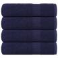 Preview: Duschtücher FROGN 4 Stk. Marineblau 70x140 cm 360 g/m²