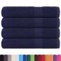 Preview: Saunatücher FROGN 4 Stk. Marineblau 80x200 cm 360 g/m²