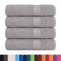 Preview: Badetücher FROGN 4 Stk. Grau 100x150 cm 360 g/m²