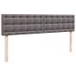Preview: Ottoman-Bett mit Matratzen Grau 200x200 cm Kunstleder