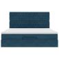 Preview: Ottoman-Bett mit Matratzen Dunkelblau 180x200 cm Samt