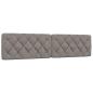Preview: Bettgestell ohne Matratze Taupe 200x200 cm Stoff