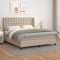 Preview: ARDEBO.de - Boxspringbett Matratze Cappuccino-Braun 180x200 cm Kunstleder