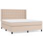 Preview: Boxspringbett Matratze Cappuccino-Braun 180x200 cm Kunstleder