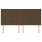 Preview: Kopfteil Dunkelbraun 160 x 5 x 118/128 cm Stoff