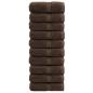 Preview: Premium-Waschtücher SOLUND 10 Stk. Braun 30x30 cm 600 g/m²
