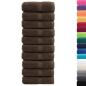 Preview: Premium-Waschtücher SOLUND 10 Stk. Braun 30x30 cm 600 g/m²