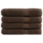 Preview: Premium Saunatücher SOLUND 4 Stk. Braun 80x200 cm 600 g/m²