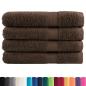 Preview: Premium Saunatücher SOLUND 4 Stk. Braun 80x200 cm 600 g/m²